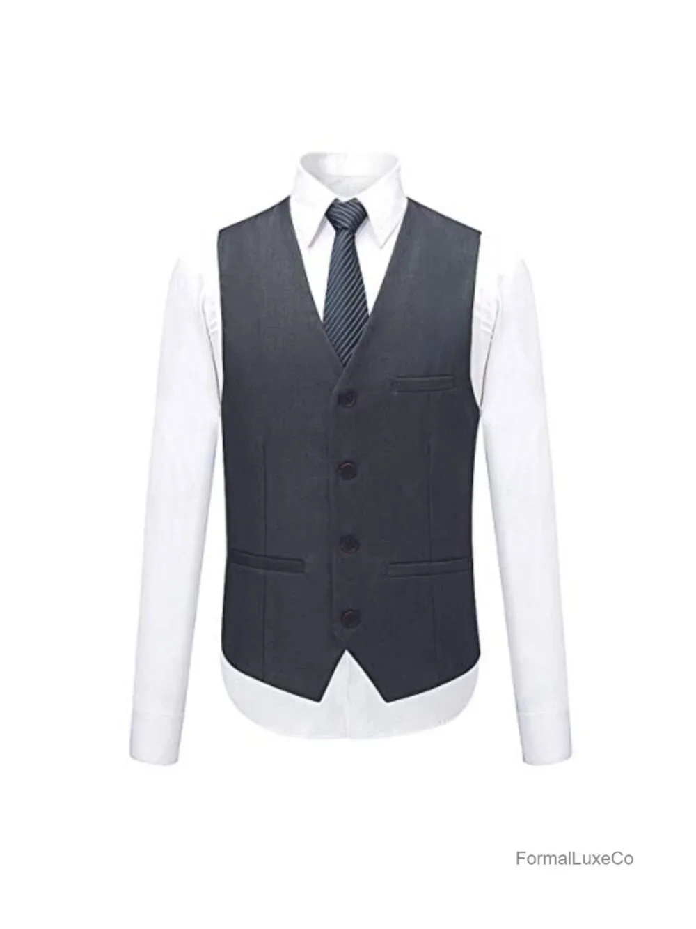 Men's 3-Piece Suit Set Classic Fit Wedding Tuxedo Blazer Vest Pants